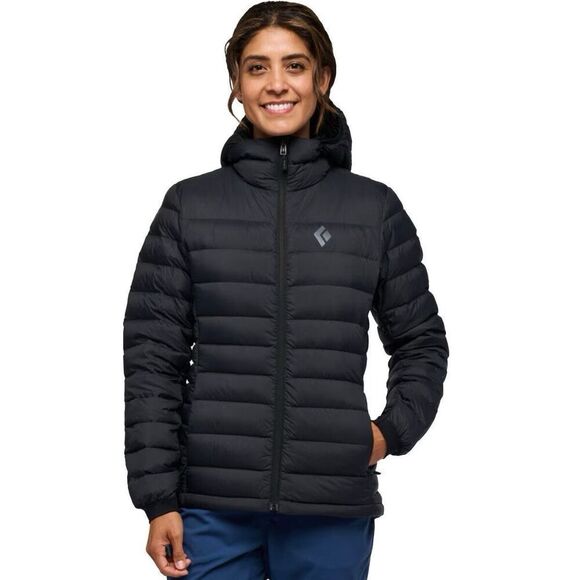 Black Diamond Women's Access Down Hoddie Jacket Black NWT Small $329 Retail - Picture 1 of 9